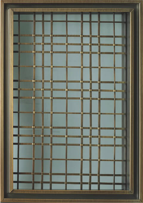 Architectural woven mesh with a fine aperture, close view